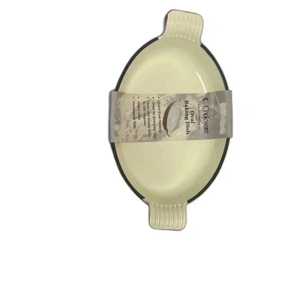 Cookware small Baking dish,Enameled CastIron Serving Dish Baking Oval Casserole - Picture 5 of 6